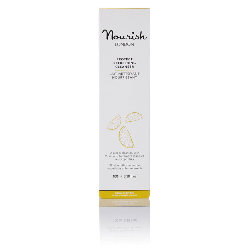 Nourish London Protect Refreshing Cleanser for Dry Skin Box
