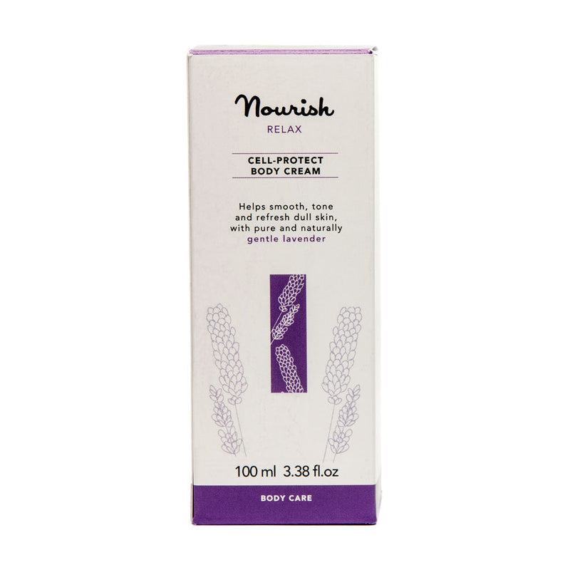 Nourish London Lavender Relax Cell Protect Body Cream Sensitive Skin